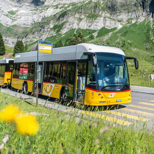 B2C – PostAuto Haltestellen- und WiFi Landingpage